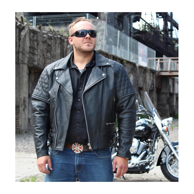 Skórzana kurtka motocyklowa RSA Old School - II. jakość