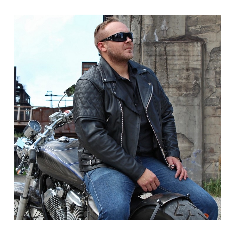 Skórzana kurtka motocyklowa RSA Old School - II. jakość
