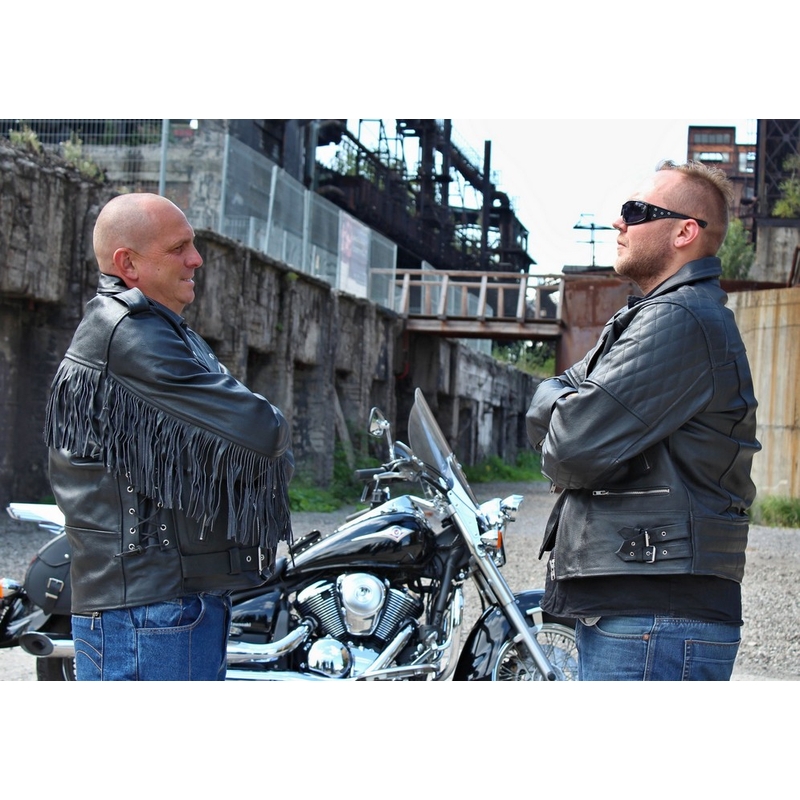 Skórzana kurtka motocyklowa RSA Old School - II. jakość