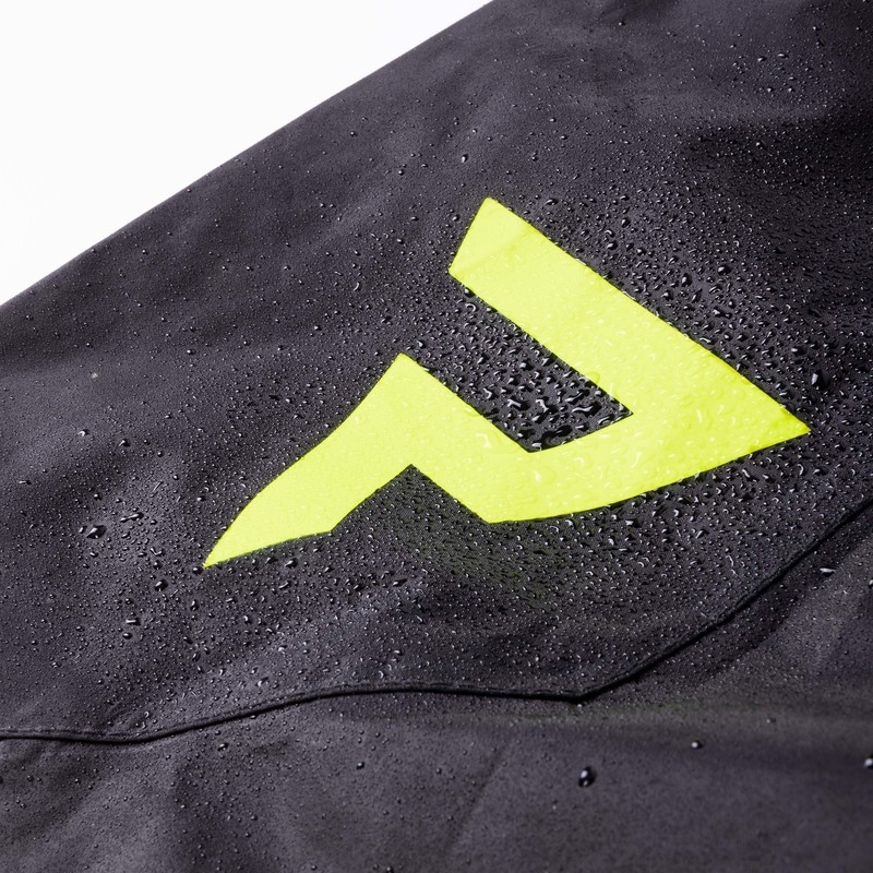 Spodnie przeciwdeszczowe Rebelhorn Patrol czarno - fluo żółte