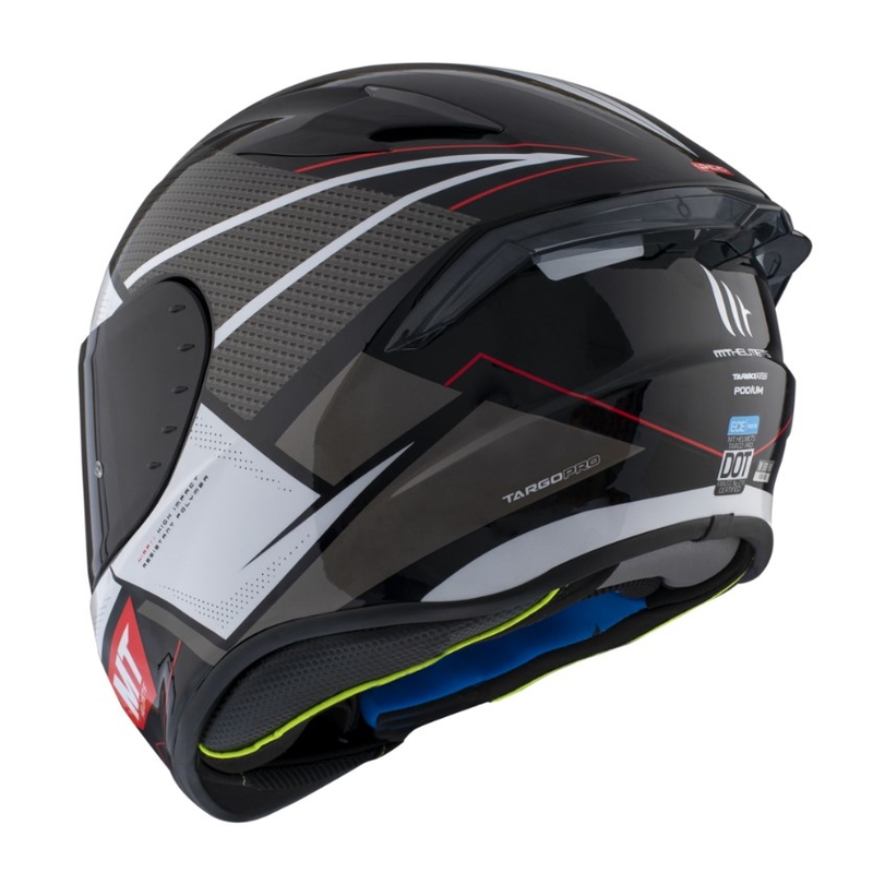 MT Targo Pro Podium integralny kask motocyklowy czarno-biały wyprzedaż