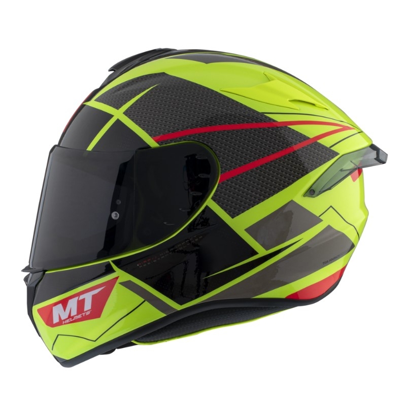 MT Targo Pro Podium fluo yellow-red-black integralny kask motocyklowy. wyprzedaż