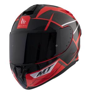 MT Targo Pro Podium integralny kask motocyklowy czerwono-czarny