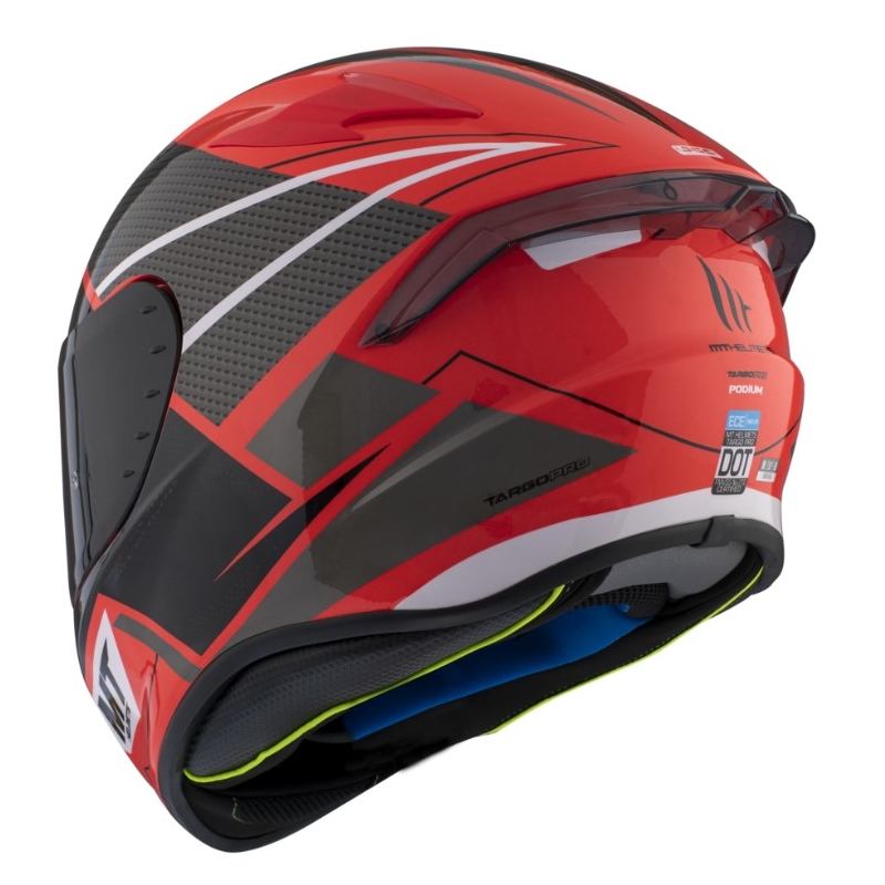 MT Targo Pro Podium integralny kask motocyklowy czerwono-czarny wyprzedaż