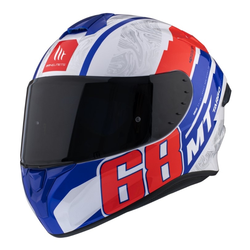 MT Targo Pro Welcome integralny kask motocyklowy white-blue-red wyprzedaż