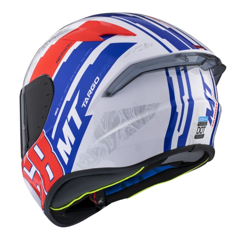 MT Targo Pro Welcome integralny kask motocyklowy white-blue-red wyprzedaż