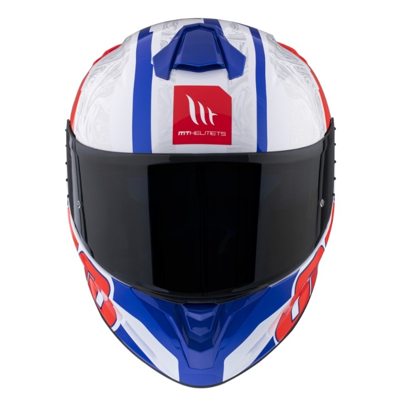 MT Targo Pro Welcome integralny kask motocyklowy white-blue-red wyprzedaż