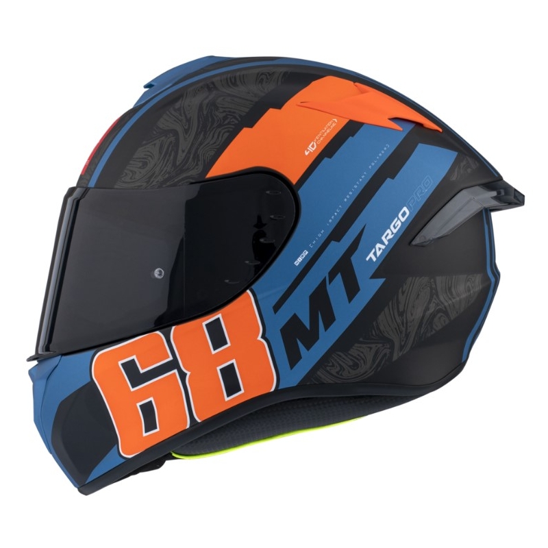 MT Targo Pro Welcome integralny kask motocyklowy black-blue-orange