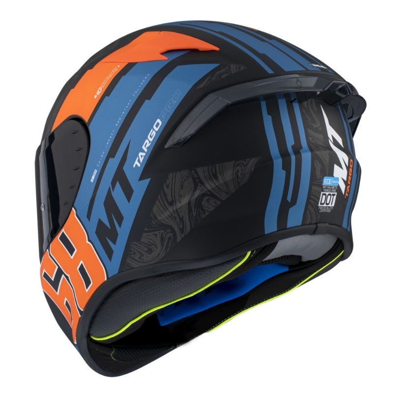 MT Targo Pro Welcome integralny kask motocyklowy black-blue-orange