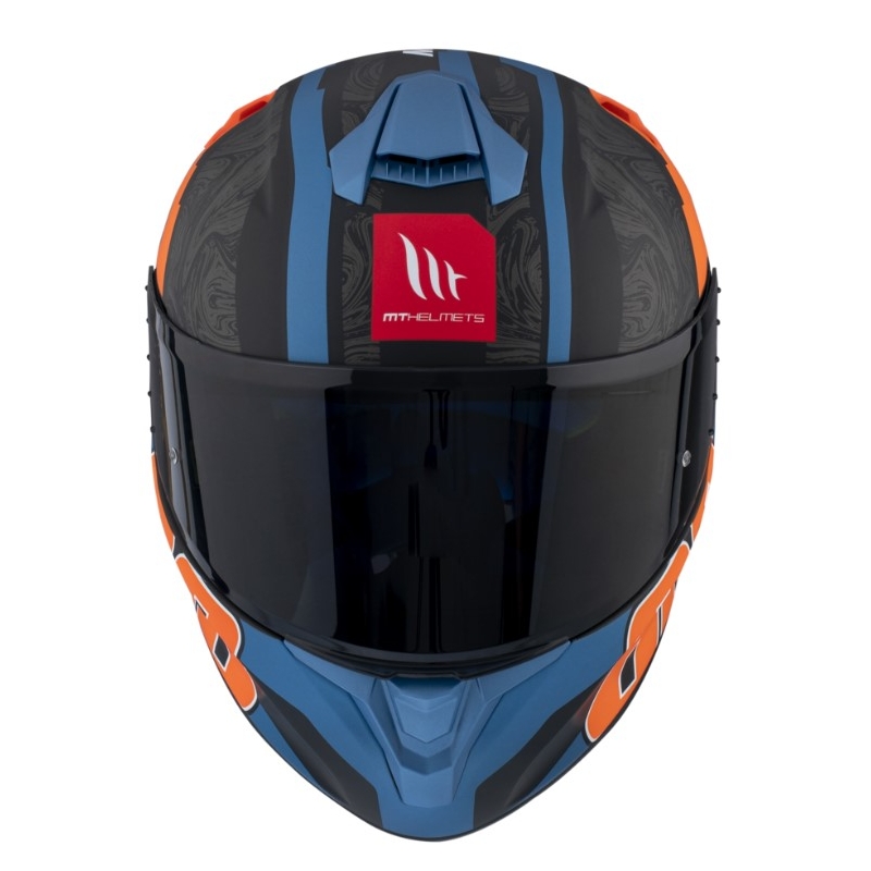 MT Targo Pro Welcome integralny kask motocyklowy black-blue-orange