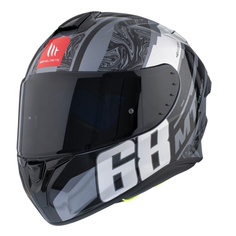 MT Targo Pro Welcome szary integralny kask motocyklowy