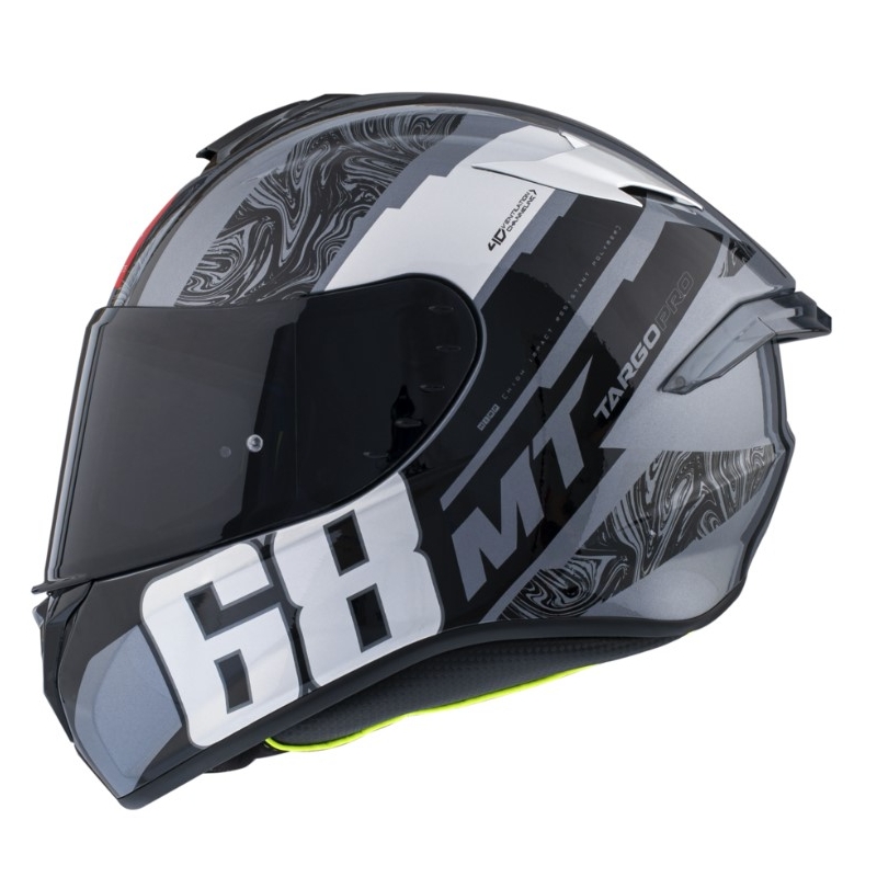MT Targo Pro Welcome szary integralny kask motocyklowy