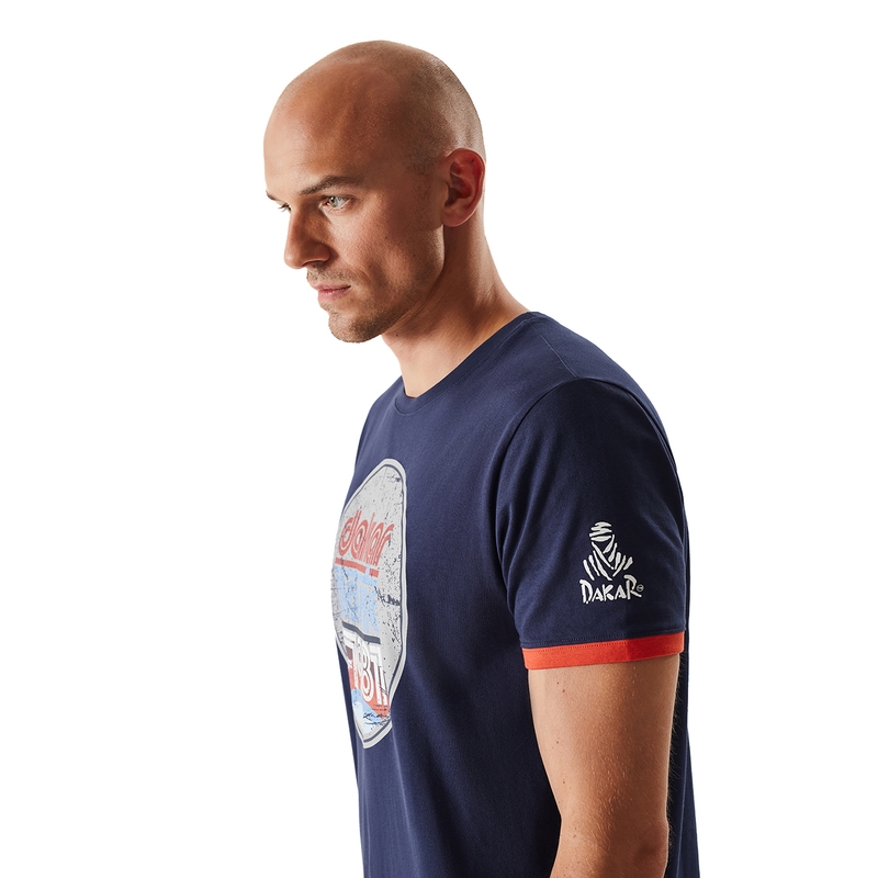T-shirt DAKAR Classic ciemnoniebieski