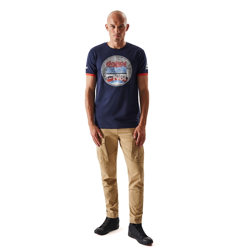 T-shirt DAKAR Classic ciemnoniebieski