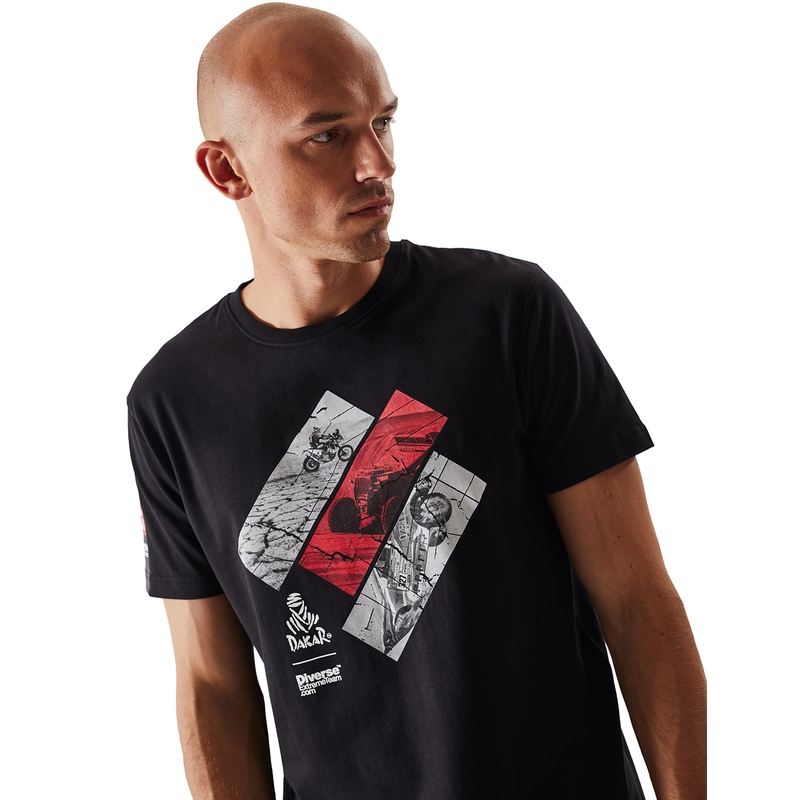 T-shirt DAKAR DKR 1222 czarny