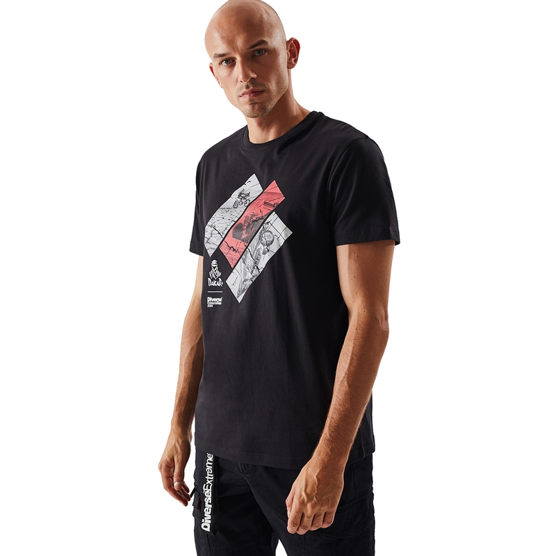 T-shirt DAKAR DKR 1222 czarny