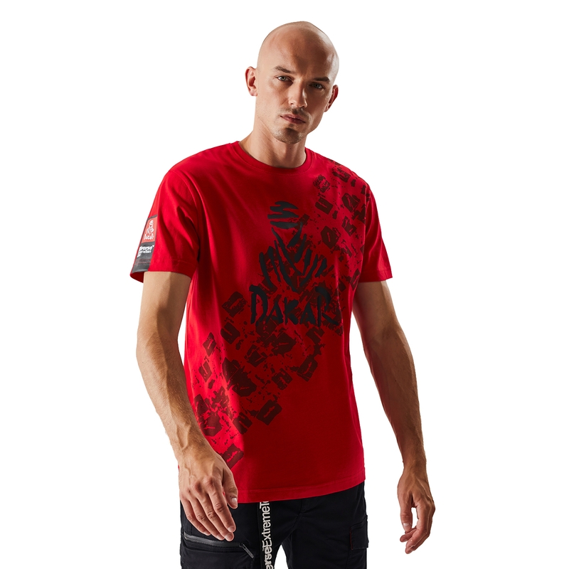 T-shirt DAKAR DKR 0322 czerwony