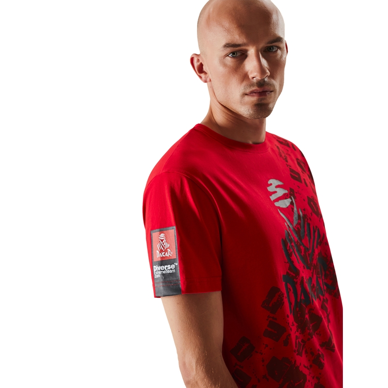 T-shirt DAKAR DKR 0322 czerwony