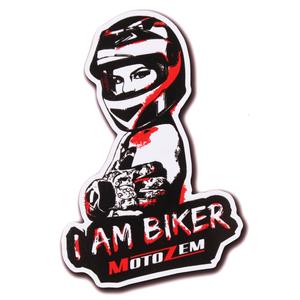 MotoZem I Am Biker Magnet - Woman