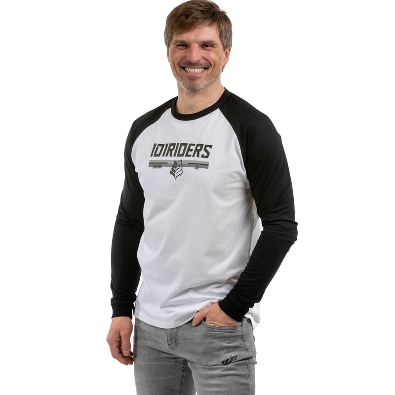 Koszulka 101 Riders Changer czarno-biała - długi rękaw wyprzedaż