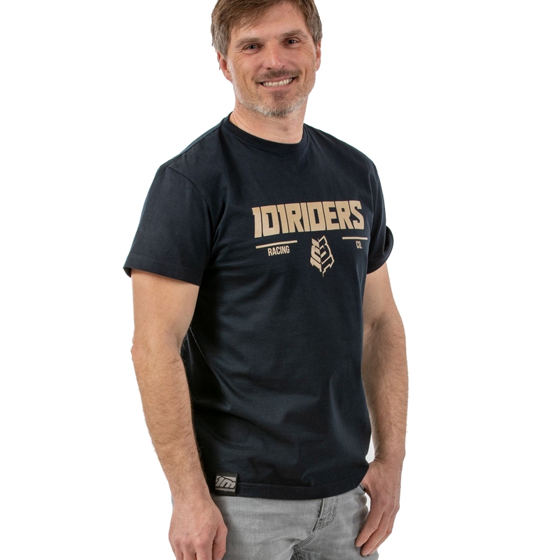 T-shirt 101 Riders Force Heavy Navy granatowy wyprzedaż