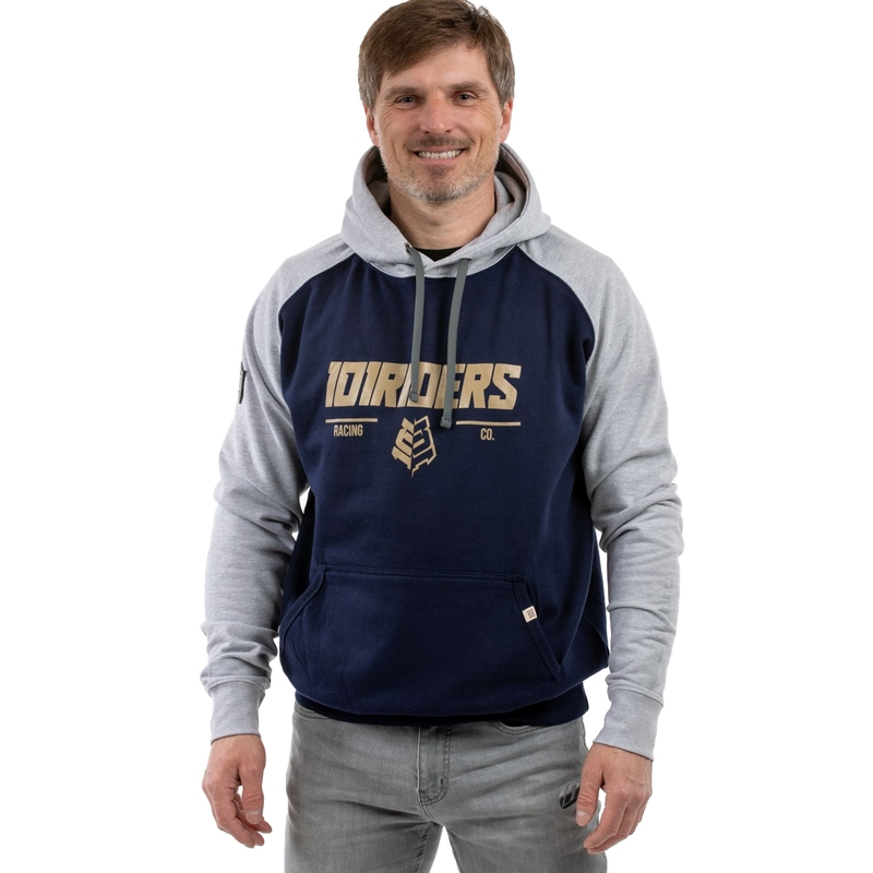 Bluza 101 Riders Force Hood Głęboki niebieski-szary wyprzedaż