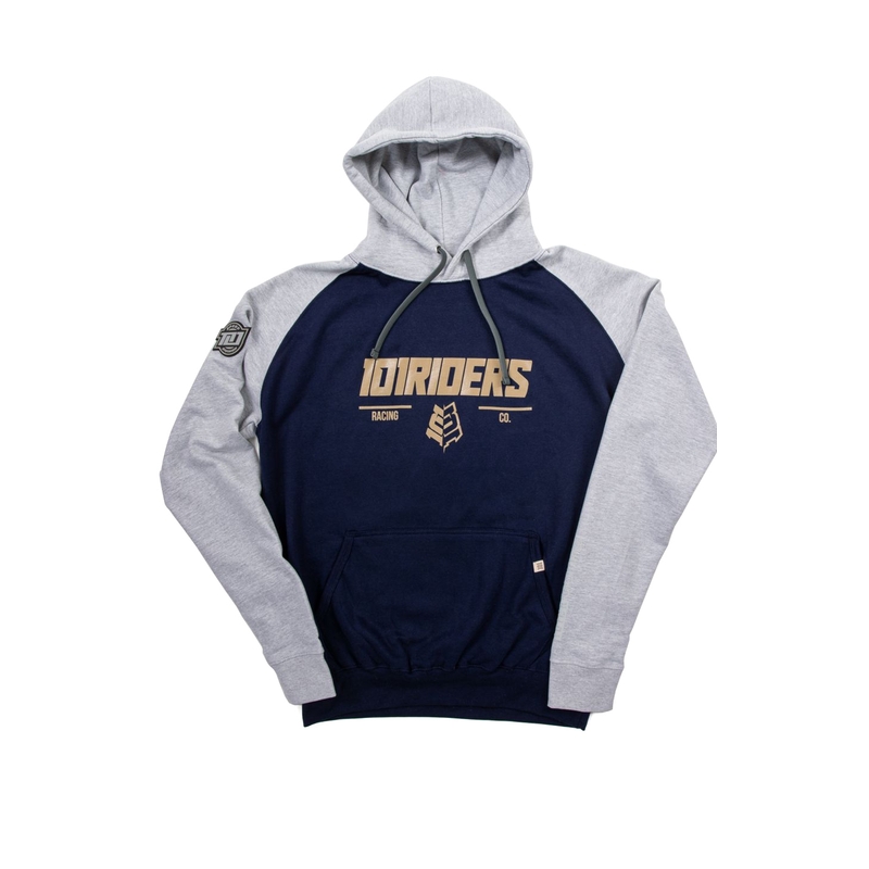 Bluza 101 Riders Force Hood Głęboki niebieski-szary wyprzedaż