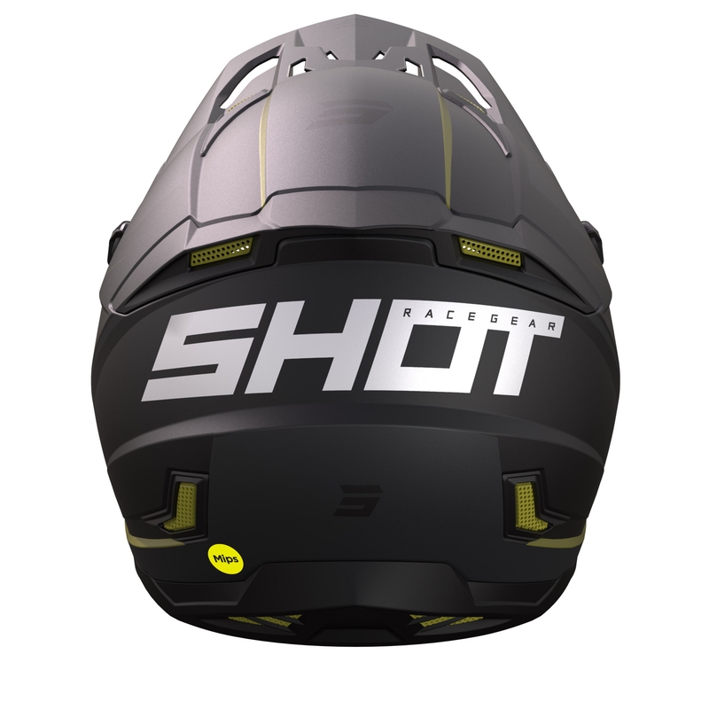 Kask motocrossowy Shot Core Comp czarno-złoty