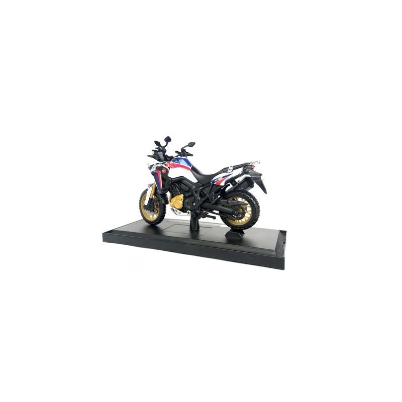 Model motocykla Maisto Honda African Twin biało-niebiesko-czerwony