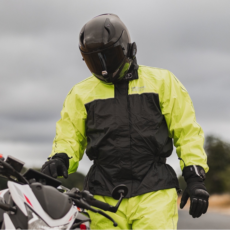 Kurtka przeciwdeszczowa Oxford Rain Seal 22 czarna-fluo żółta