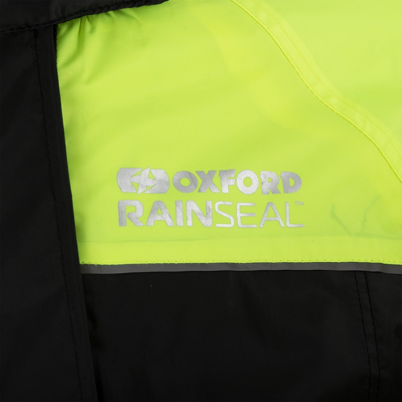 Kurtka przeciwdeszczowa Oxford Rain Seal 22 czarna-fluo żółta