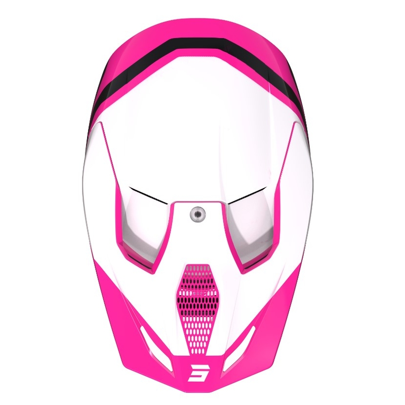 Kask motocrossowy Shot Race Sky biało-różowy