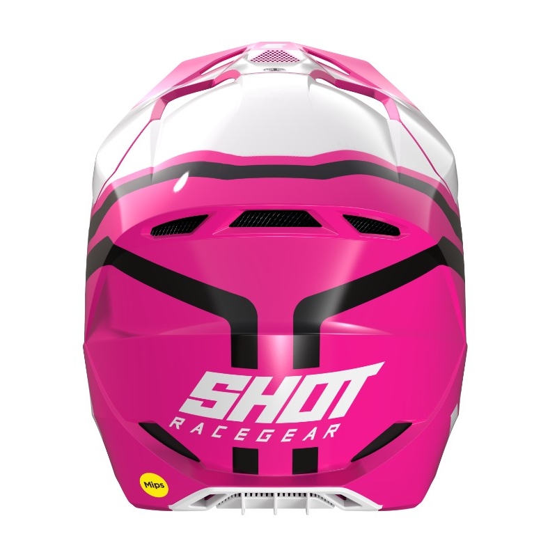 Kask motocrossowy Shot Race Sky biało-różowy