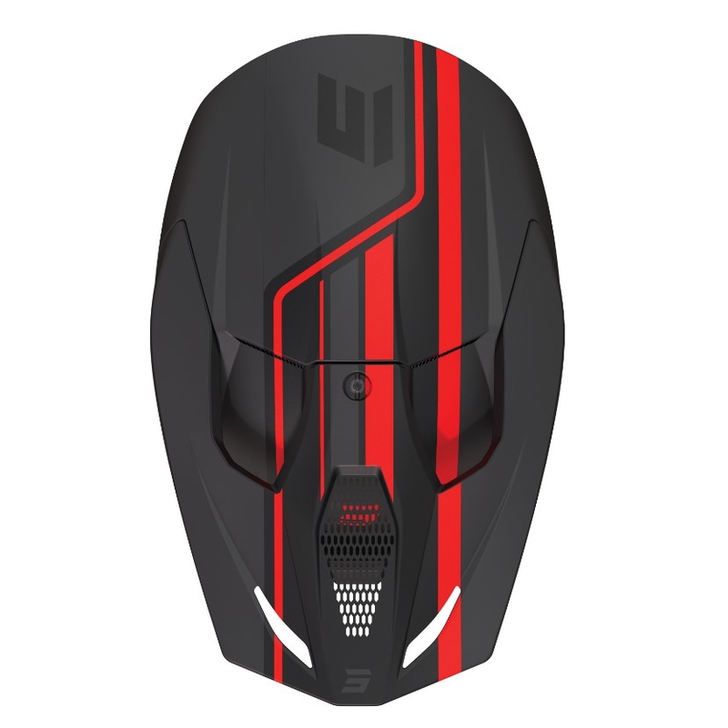 Kask motocrossowy Shot Furious Heritage czerwono-szary