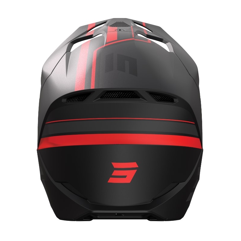 Kask motocrossowy Shot Furious Heritage czerwono-szary