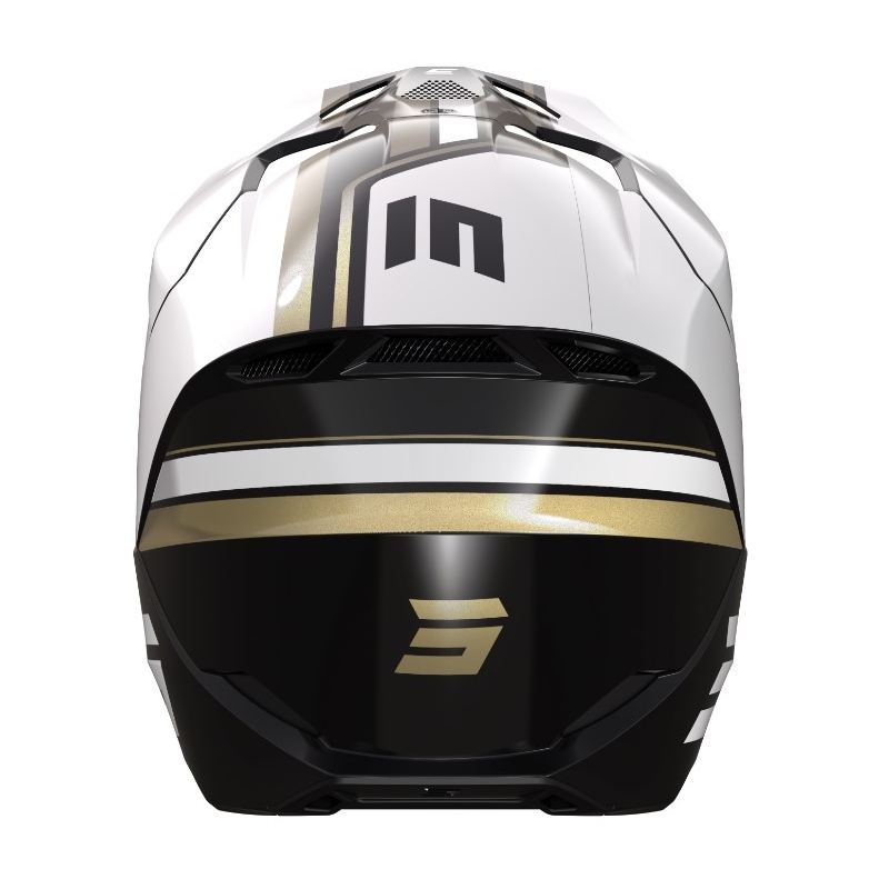 Kask motocrossowy Shot Furious Heritage czarno-złoty-biały wyprzedaż