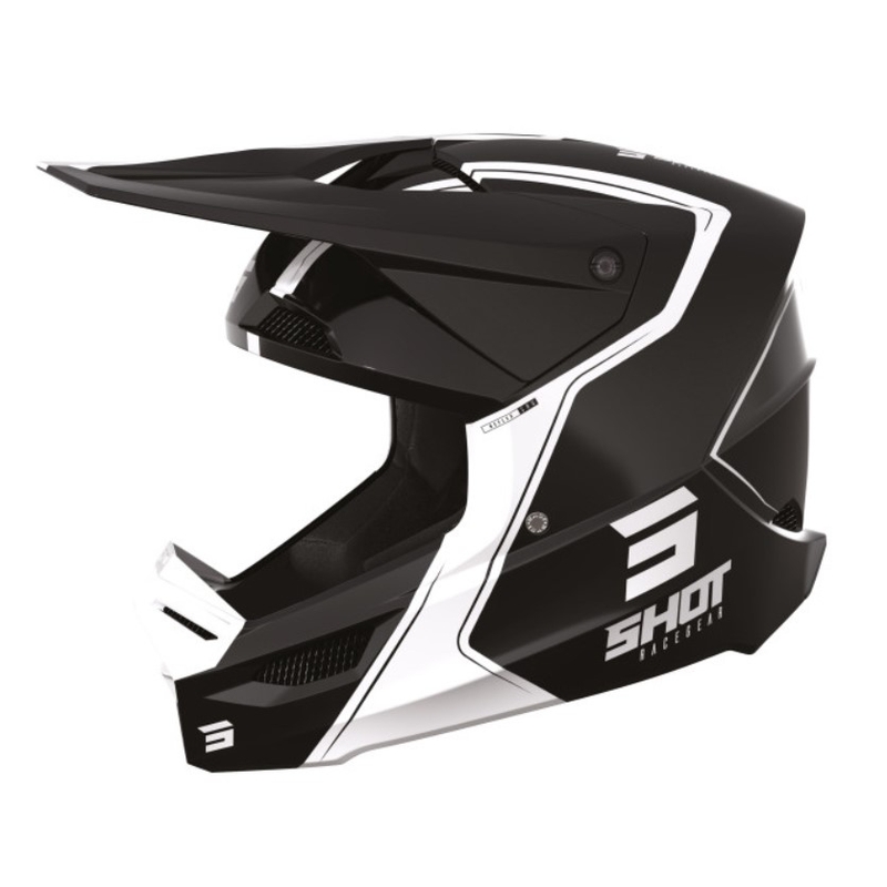 Kask motocrossowy Shot Furious Reflex biało-czarny wyprzedaż