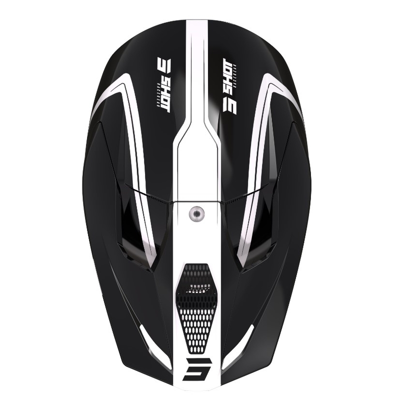 Kask motocrossowy Shot Furious Reflex biało-czarny wyprzedaż