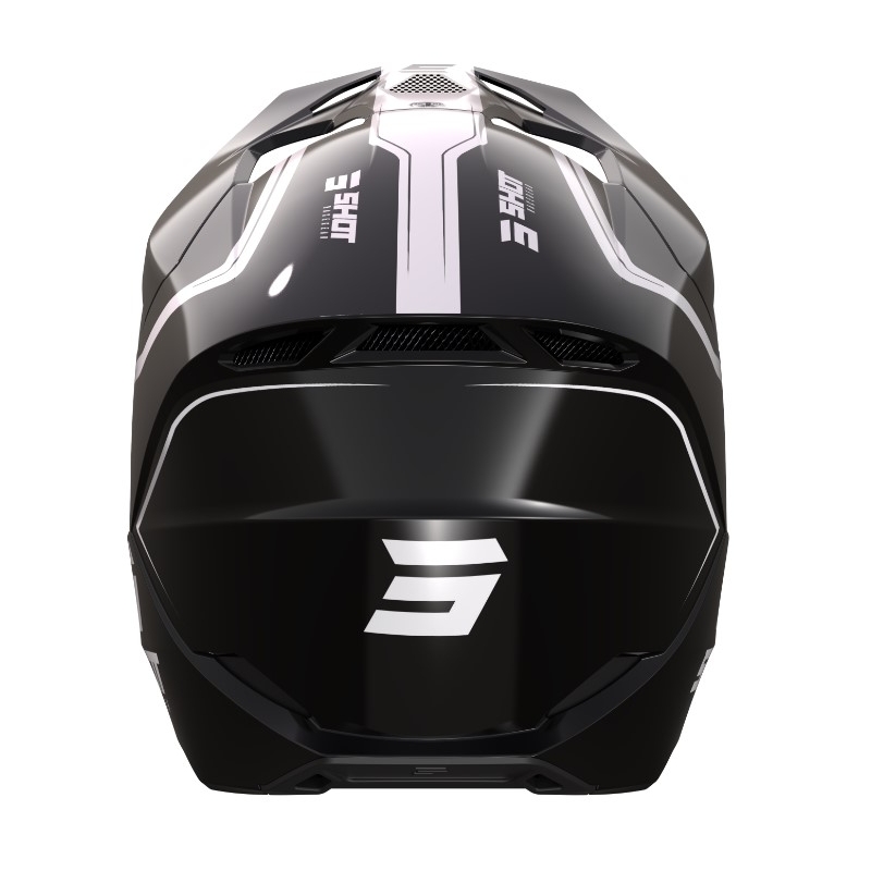 Kask motocrossowy Shot Furious Reflex biało-czarny wyprzedaż