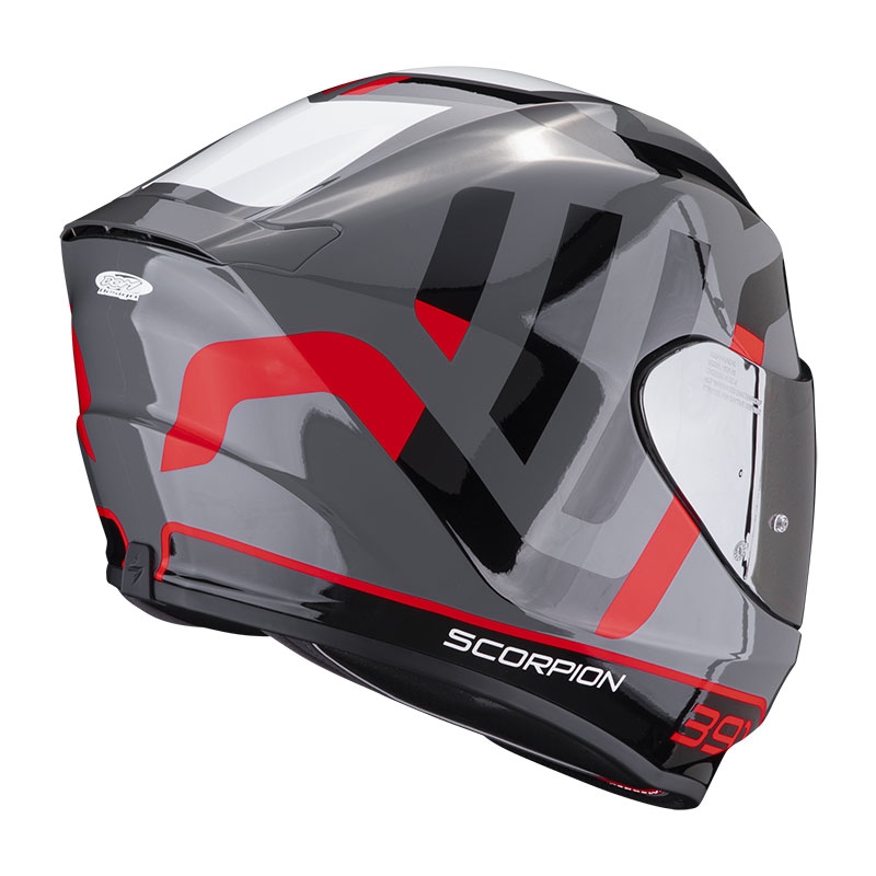 Integralny kask motocyklowy Scorpion EXO-391 Arok szaro-czerwono-czarny wyprzedaż