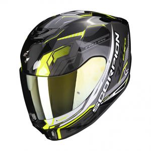 Integralny kask motocyklowy Scorpion EXO-391 Haut czarny-srebrny-neon żółty
