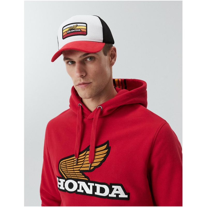 Czapka HONDA Dext Poly biało-czarno-czerwona