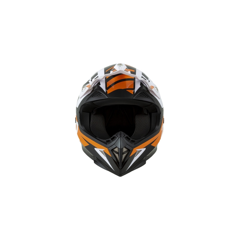 Kask motocrossowy ZED X1.9 pomarańczowo-czarno-biały