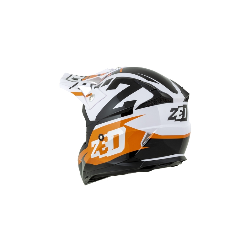 Kask motocrossowy ZED X1.9 pomarańczowo-czarno-biały