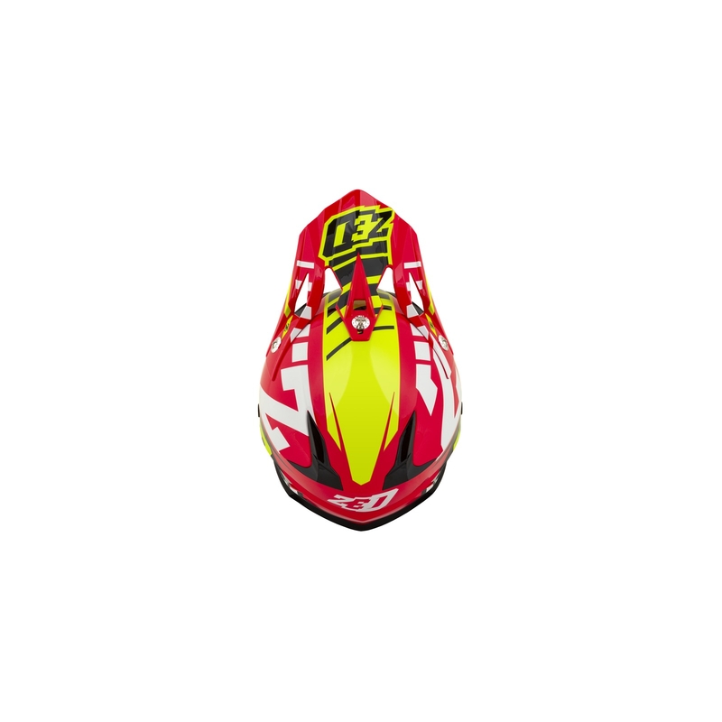 Dziecięcy kask motocrossowy ZED X1.9D czerwony-fluo żółty-czarny-biały