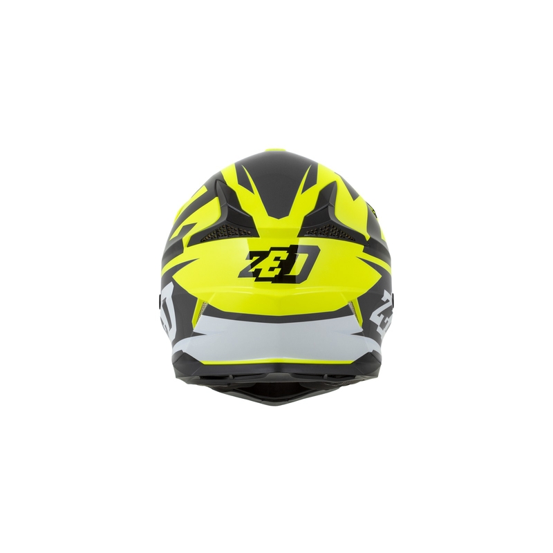 Dětská motokrosová přilba ZED X1.9D fluo žluto-černo-bílá