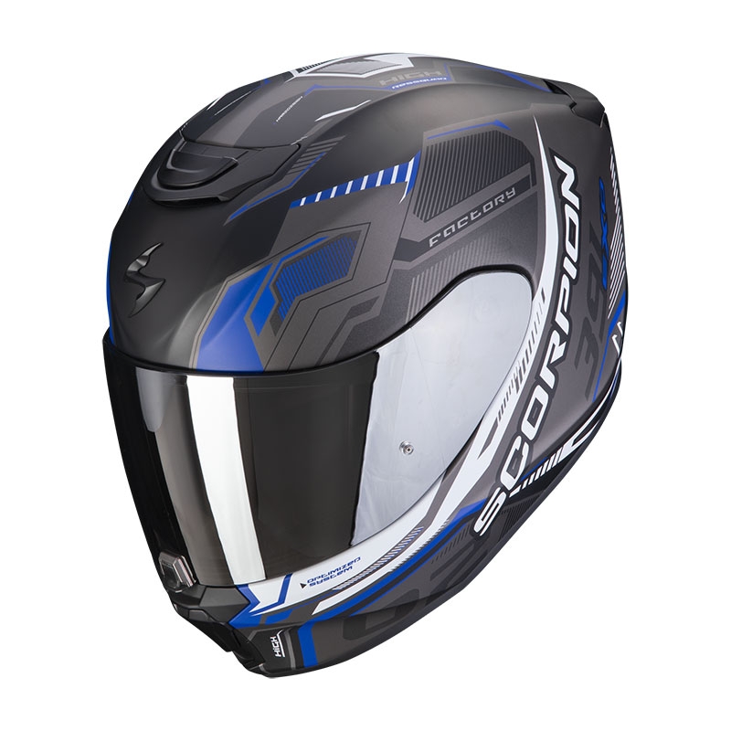 Integralny kask motocyklowy Scorpion EXO-391 Haut czarno-srebrno-niebieski