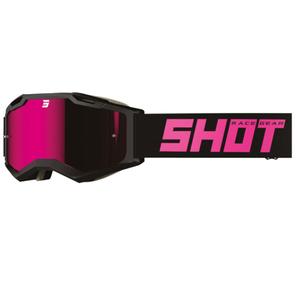 Gogle motocrossowe Shot Iris 2.0 Solid czarny i różowy