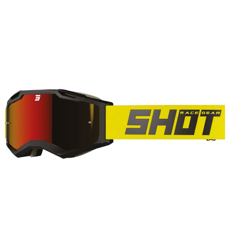 Gogle motocrossowe Shot Iris 2.0 Solid czarno żółty
