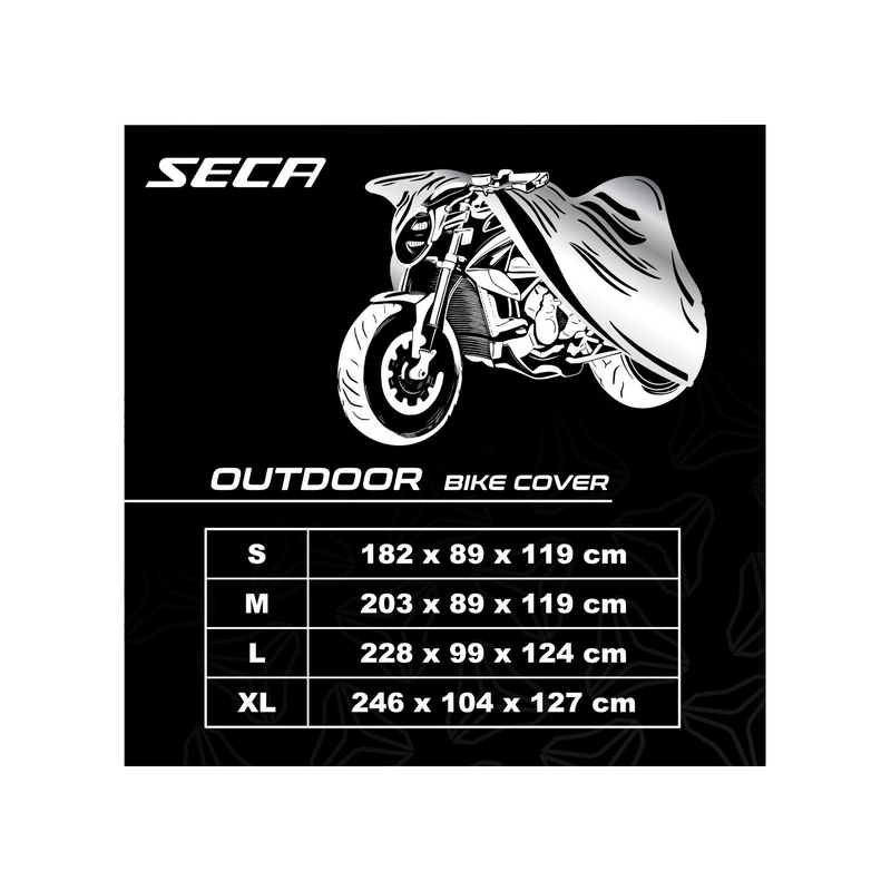 Pokrowiec na motocykl SECA Cover Outdoor czarny wyprzedaż